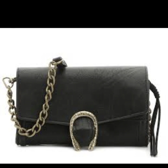Madden Girl,Grate Black Crossbody - Picture 1 of 5